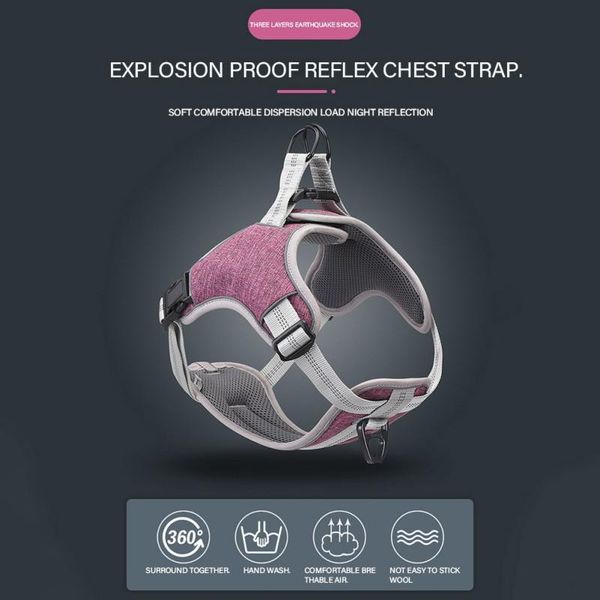 reflective durable nylon large pet dog harness all weather use adjustable vest chest strap padded for collars & leashes
reflective durable nylon large pet dog harness all weather use adjustable vest chest strap padded for collars & leashes