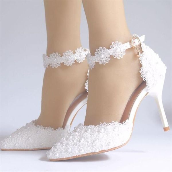 dress shoes women's 9 cm white lace high heels banquet wedding stiletto pointed bridal 34-42, Black
dress shoes women's 9 cm white lace high heels banquet wedding stiletto pointed bridal 34-42, Black