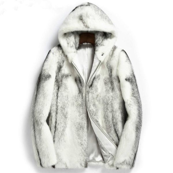 men's leather & faux real coat men warm winter jacket hooded short natural white luxury mens jackets kj1509, Black
men's leather & faux real coat men warm winter jacket hooded short natural white luxury mens jackets kj1509, Black