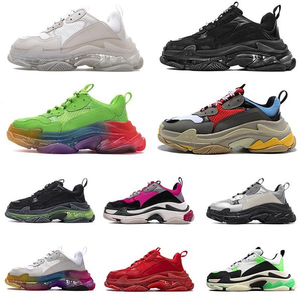 2021 triple s men women designer casual dad shoes vintage platform sneakers black paris 17fw luxuries tennis flat trainers jogging walking
2021 triple s men women designer casual dad shoes vintage platform sneakers black paris 17fw luxuries tennis flat trainers jogging walking