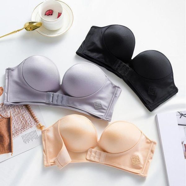 bras 1/2 cup push up bra front and behind buckle underwear women deep v strapless stealth brassiere wire thicken lingerie, Red;black
bras 1/2 cup push up bra front and behind buckle underwear women deep v strapless stealth brassiere wire thicken lingerie, Red;black