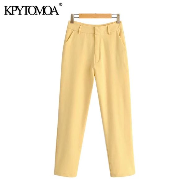 women chic fashion office wear straight pants vintage high waisted zipper fly pockets female ankle trousers mujer 210420, Black;white
women chic fashion office wear straight pants vintage high waisted zipper fly pockets female ankle trousers mujer 210420, Black;white