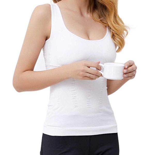 women's shapers women vest breathable shirt removable weight loss body shaper tank corset underwear slimming shapewear, Black;white
women's shapers women vest breathable shirt removable weight loss body shaper tank corset underwear slimming shapewear, Black;white