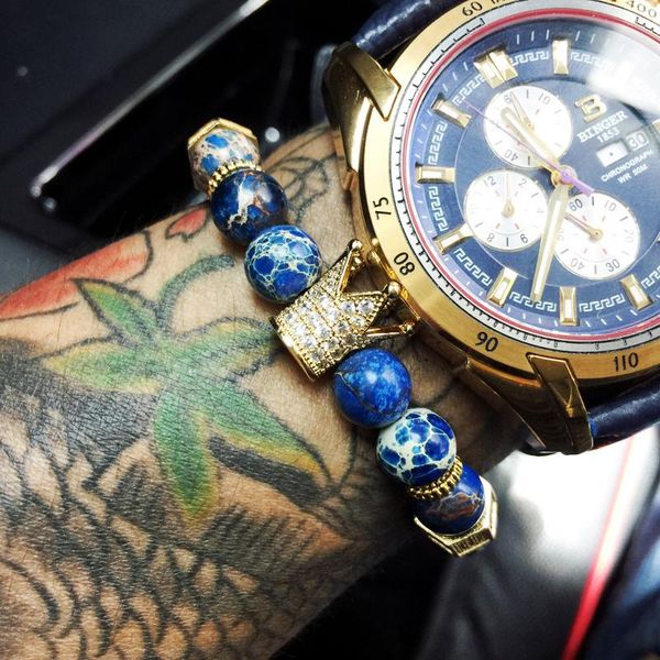 charm bracelets mcllroy stone bracelet/men/women/natural/beads/male bracelet crown cz zirconia men jewelry pulseira masculina bileklik, Golden;silver
charm bracelets mcllroy stone bracelet/men/women/natural/beads/male bracelet crown cz zirconia men jewelry pulseira masculina bileklik, Golden;silver