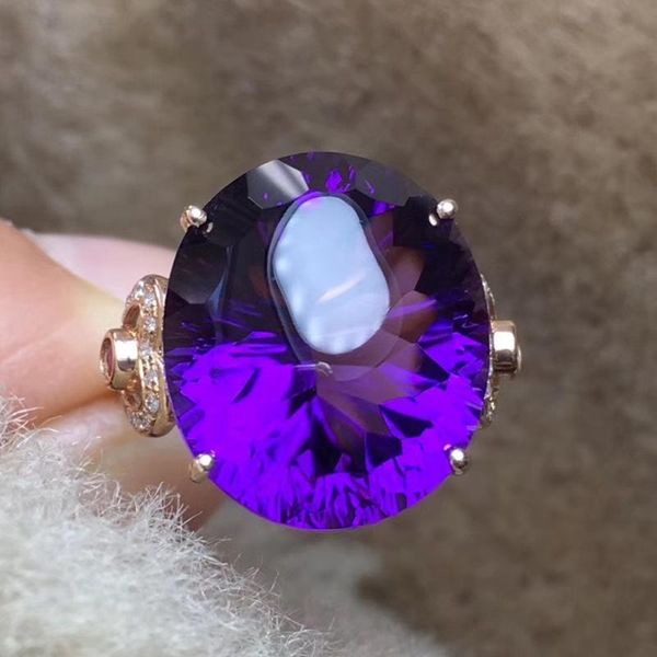cluster rings natural amethyst ring 18k gold match south africa diamond ruby rings16.2ct specifications17*14.8mm passable adjust, Golden;silver
cluster rings natural amethyst ring 18k gold match south africa diamond ruby rings16.2ct specifications17*14.8mm passable adjust, Golden;silver