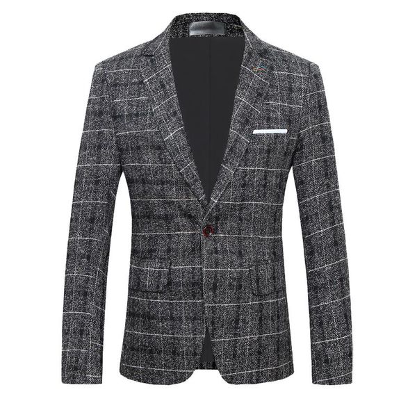 men's suits & blazers british style mens blazer jacket 2021 spring plaid men slim fit business formal wear casual 5xl-s, White;black
men's suits & blazers british style mens blazer jacket 2021 spring plaid men slim fit business formal wear casual 5xl-s, White;black