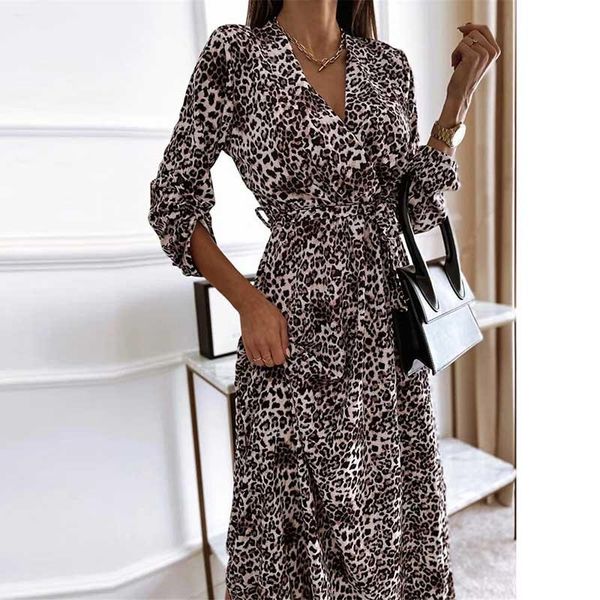 casual dresses vintage women leopard printing maxi dress spring autumn fashion deep v neck party elegant ladies vestidos, Black;gray
casual dresses vintage women leopard printing maxi dress spring autumn fashion deep v neck party elegant ladies vestidos, Black;gray
