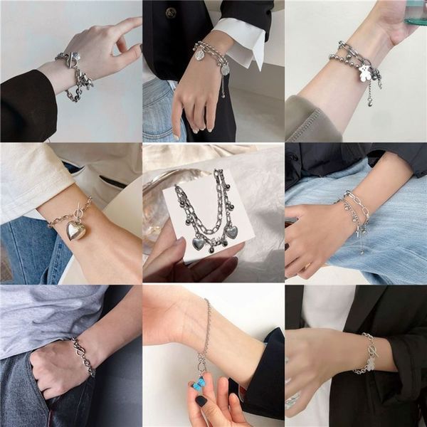 ins tiaodi cool women's bracelet fashion advanced sense light luxury net red simple design forest personalized hand accessories, Black
ins tiaodi cool women's bracelet fashion advanced sense light luxury net red simple design forest personalized hand accessories, Black