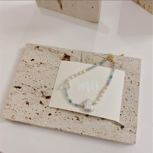 link, chain sweet korean temperament bracelet simply design single layer green beads natural freshwater pearls for women, Black
link, chain sweet korean temperament bracelet simply design single layer green beads natural freshwater pearls for women, Black