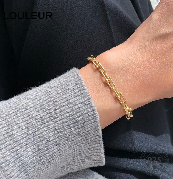 other bracelets louleur 925 sterling silver crude chain western style rock punk buckle bracelet for women fine jewelry charm, Golden;silver
other bracelets louleur 925 sterling silver crude chain western style rock punk buckle bracelet for women fine jewelry charm, Golden;silver