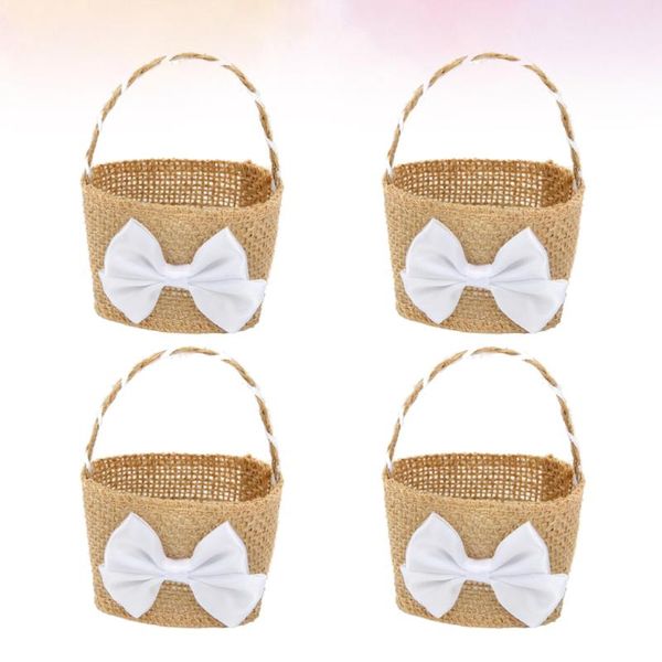 4pcs creative bowknot linen basket beautiful candy storage holder flower wedding supplies gift wrap
4pcs creative bowknot linen basket beautiful candy storage holder flower wedding supplies gift wrap