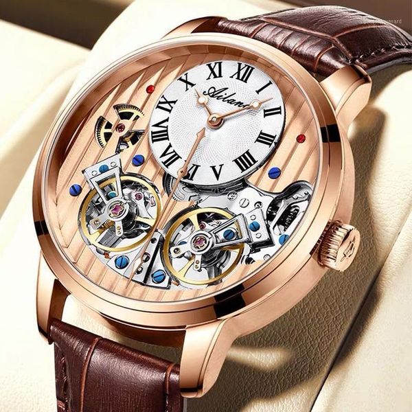 wristwatches ailang authentic watch black technology famous mechanical automatic waterproof men's hollow men, Slivery;brown
wristwatches ailang authentic watch black technology famous mechanical automatic waterproof men's hollow men, Slivery;brown