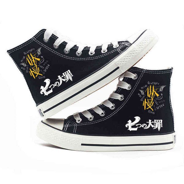 can animation seven sins original surrounding student shoes junior high school students casual top, Black
can animation seven sins original surrounding student shoes junior high school students casual top, Black