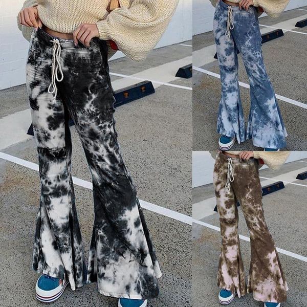 50# leggings women casual slim straight leg legging tie-dye print strapped flared long pants pantalones de mujer women's, Black
50# leggings women casual slim straight leg legging tie-dye print strapped flared long pants pantalones de mujer women's, Black