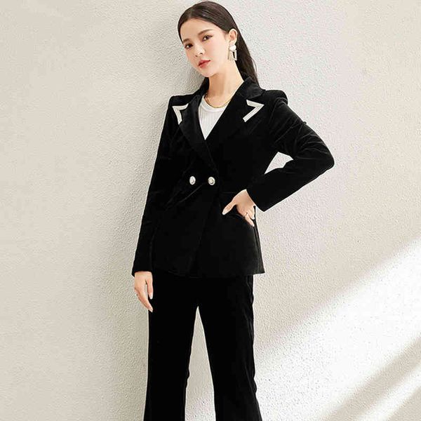 pants winter veet women suit notched double breasted blazer jacket & long pant office ladies wear suits female, White
pants winter veet women suit notched double breasted blazer jacket & long pant office ladies wear suits female, White