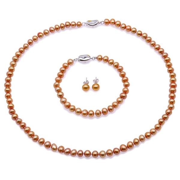 bracelet, earrings & necklace jyx pearl set 7-8 mm dark-golden freshwater bracelet jewelry, Black
bracelet, earrings & necklace jyx pearl set 7-8 mm dark-golden freshwater bracelet jewelry, Black