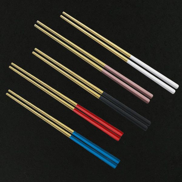 chopsticks 1pair reusable rainbow 304 stainless steel tableware chinese dinnerware non-slip 23cm
chopsticks 1pair reusable rainbow 304 stainless steel tableware chinese dinnerware non-slip 23cm