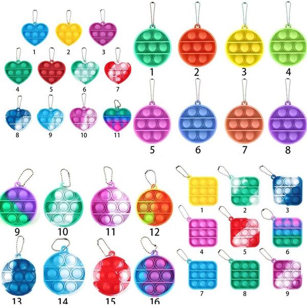 simple dimple keychain push bubble pop it fidget toys poppers decompression toy fidgets key chain anti stress board
simple dimple keychain push bubble pop it fidget toys poppers decompression toy fidgets key chain anti stress board