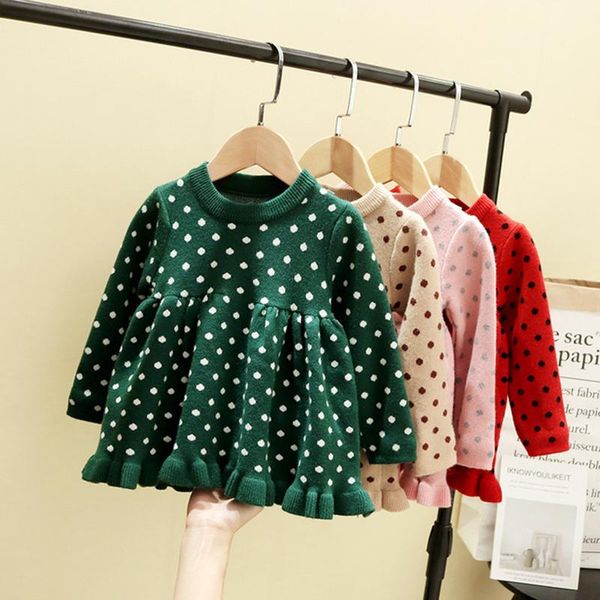 girl's dresses baby girl christmas polka dots dress infant autumn winter long sleeve knitting princess born sweater knitted clothes, Red;yellow
girl's dresses baby girl christmas polka dots dress infant autumn winter long sleeve knitting princess born sweater knitted clothes, Red;yellow