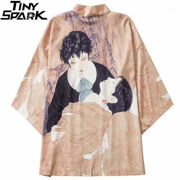 men japanese kimono jacket hurt woman painting print harajuku hip hop japan streetwear summer thin clothing men's jackets, Black;brown
men japanese kimono jacket hurt woman painting print harajuku hip hop japan streetwear summer thin clothing men's jackets, Black;brown