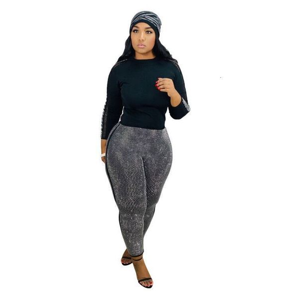 spring style women two pieces outfits sparkle long sleeves slim t shirt shinning ny pants charming party nightclub suits, Gray
spring style women two pieces outfits sparkle long sleeves slim t shirt shinning ny pants charming party nightclub suits, Gray