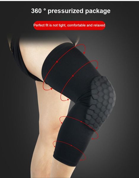 elbow & knee pads 1 pair breathable sports basketball honeycomb brace leg sleeve calf compression support protection, Black;gray
elbow & knee pads 1 pair breathable sports basketball honeycomb brace leg sleeve calf compression support protection, Black;gray