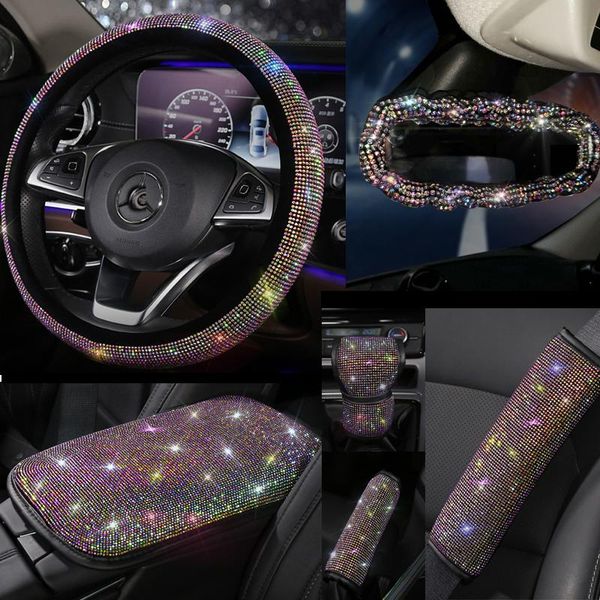 colorful rhinestones crystal car seat belt cover pad gear shift set diamond steering wheel auto interior accessories kit safety belts
colorful rhinestones crystal car seat belt cover pad gear shift set diamond steering wheel auto interior accessories kit safety belts