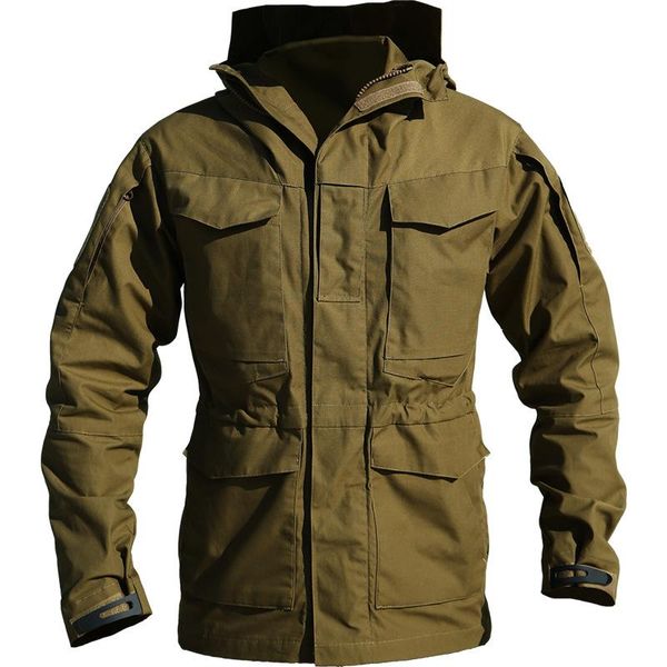 men's jackets tactics men camouflage hooded zippr outwear multi-pocket military coat waterproof army windproof windbreakers jacket, Black;brown
men's jackets tactics men camouflage hooded zippr outwear multi-pocket military coat waterproof army windproof windbreakers jacket, Black;brown
