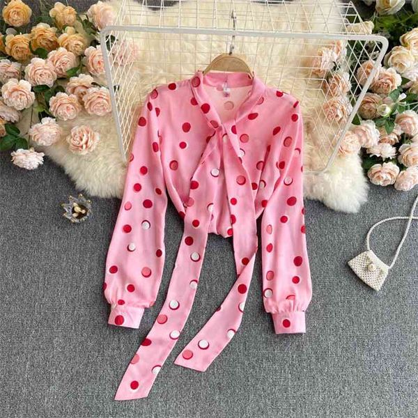 spring blouse female sweet age reduction wave point stand-up collar lantern sleeve french all-match chiffon shirt gk533 210507, White
spring blouse female sweet age reduction wave point stand-up collar lantern sleeve french all-match chiffon shirt gk533 210507, White