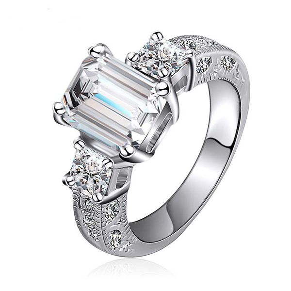 tri-color new 8k gold high-grade neutral ring fashion ring shiny zircon gift jewelry valentine day gift, Silver
tri-color new 8k gold high-grade neutral ring fashion ring shiny zircon gift jewelry valentine day gift, Silver