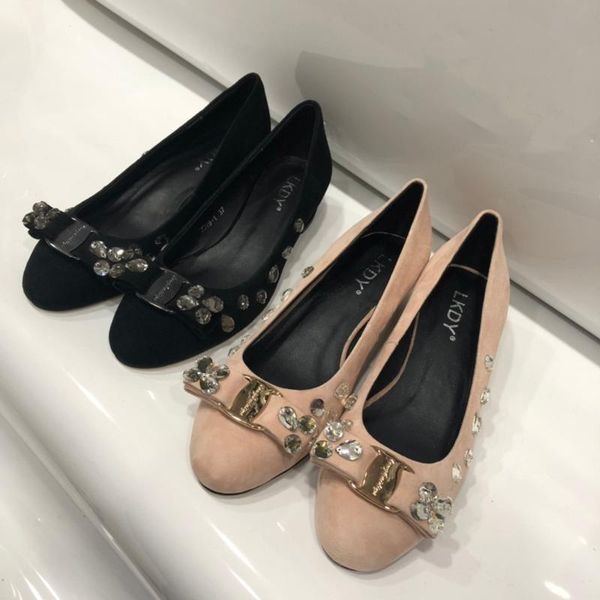 dress shoes women summer genuine leather sheepskin round head office career all-match pumps low heel, Black
dress shoes women summer genuine leather sheepskin round head office career all-match pumps low heel, Black