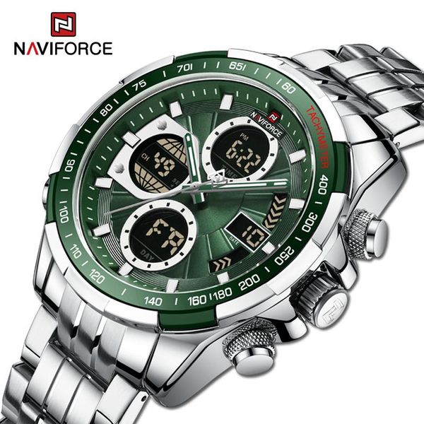 wristwatches naviforce watches for men stainless steel waterproof week display dual time big clock relogio masculino, Slivery;brown
wristwatches naviforce watches for men stainless steel waterproof week display dual time big clock relogio masculino, Slivery;brown