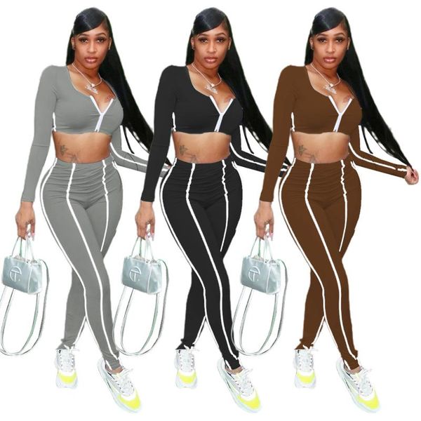 women's two piece pants y6123 european and american pure color fashion casual sports two-piece suit, White
women's two piece pants y6123 european and american pure color fashion casual sports two-piece suit, White