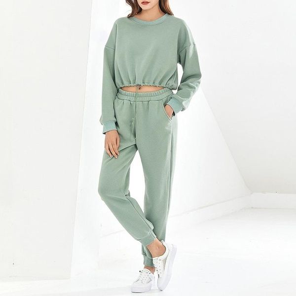 women's two piece pants lugentolo set women and fashion casual round neck drawstring solid color tracksuit, White
women's two piece pants lugentolo set women and fashion casual round neck drawstring solid color tracksuit, White