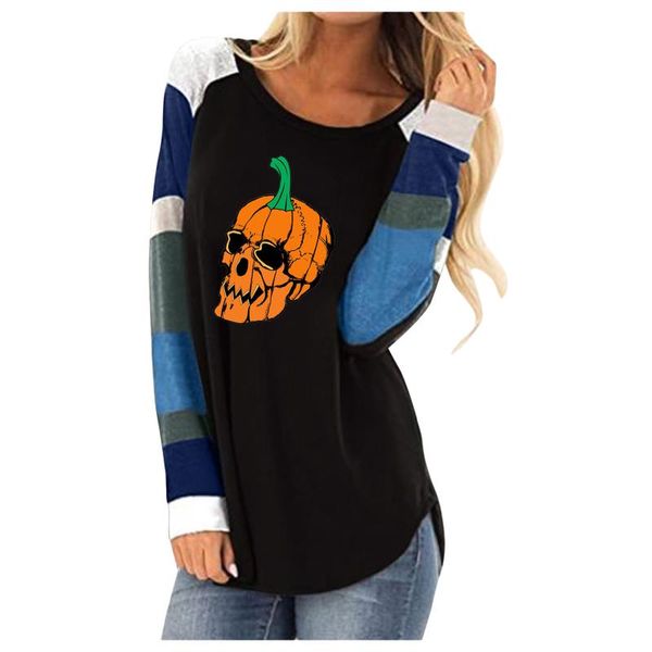 women's hoodies & sweatshirts striped patchwork tunics for women fashion long sleeve blouses 2021 woman clothes halloween female bl, Black
women's hoodies & sweatshirts striped patchwork tunics for women fashion long sleeve blouses 2021 woman clothes halloween female bl, Black