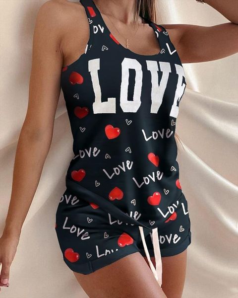 fashion summer seller sleeveless printed womens sleepwears camouflage 2 piece pajamas set lounge wear homewear plus size sleepwear, Black;red
fashion summer seller sleeveless printed womens sleepwears camouflage 2 piece pajamas set lounge wear homewear plus size sleepwear, Black;red