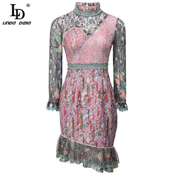 fashion elegant vintage mermaid dress women long sleeve lace embroidery print designer summer mini vestidos 210522, Black;gray
fashion elegant vintage mermaid dress women long sleeve lace embroidery print designer summer mini vestidos 210522, Black;gray
