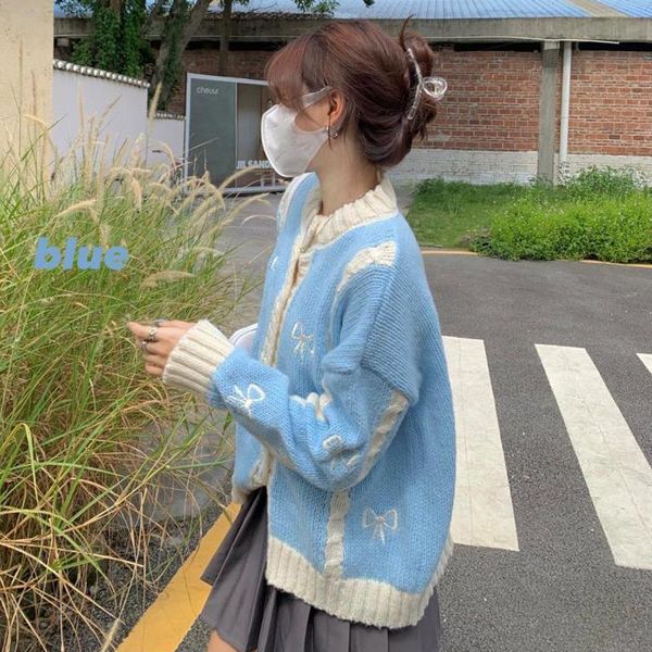 women's knits & tees women casual sweater cardigan 2021 autumn bow designer long sleeve sweet knitting coat korean winter chic outdoor, White
women's knits & tees women casual sweater cardigan 2021 autumn bow designer long sleeve sweet knitting coat korean winter chic outdoor, White