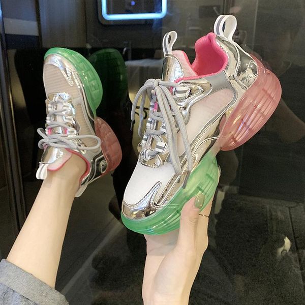 dress shoes transparent rainbow sole daddy women's summer 2021 fashion jelly thick sneakers breathable casual, Black
dress shoes transparent rainbow sole daddy women's summer 2021 fashion jelly thick sneakers breathable casual, Black