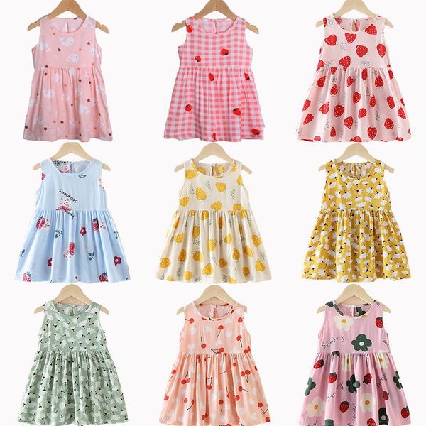 girl's dresses 1-7 years baby girls sleeveless flower print clothes kids summer princess dress children party ball pageant outfit, Red;yellow
girl's dresses 1-7 years baby girls sleeveless flower print clothes kids summer princess dress children party ball pageant outfit, Red;yellow