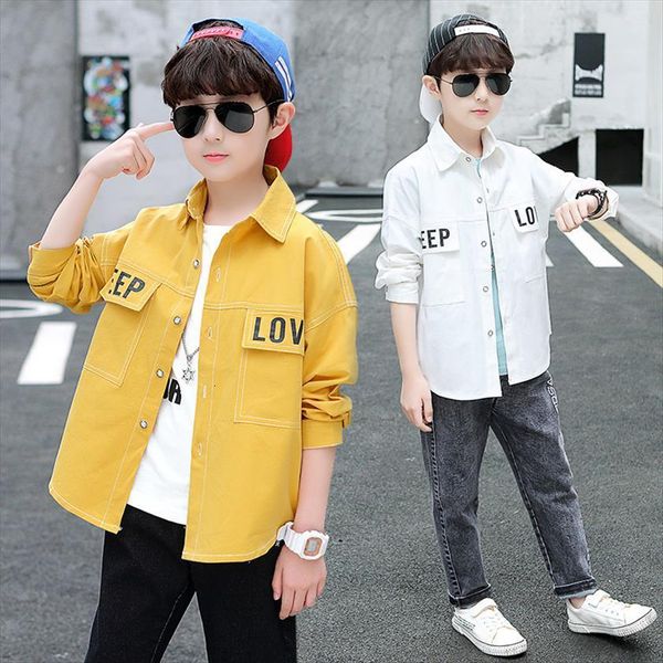 korean baby boys shirts casual spring long sleeve letter print autumn white coats children clothing teenage 10 12 15, White;black
korean baby boys shirts casual spring long sleeve letter print autumn white coats children clothing teenage 10 12 15, White;black
