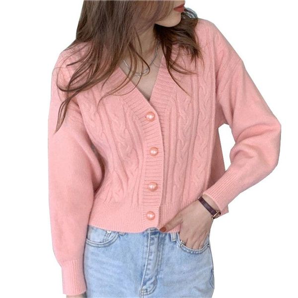 women's knits & tees 2021 spring autumn women knitted cardigans sweater solid casual v neck button long sleeve fashion coat female, White
women's knits & tees 2021 spring autumn women knitted cardigans sweater solid casual v neck button long sleeve fashion coat female, White