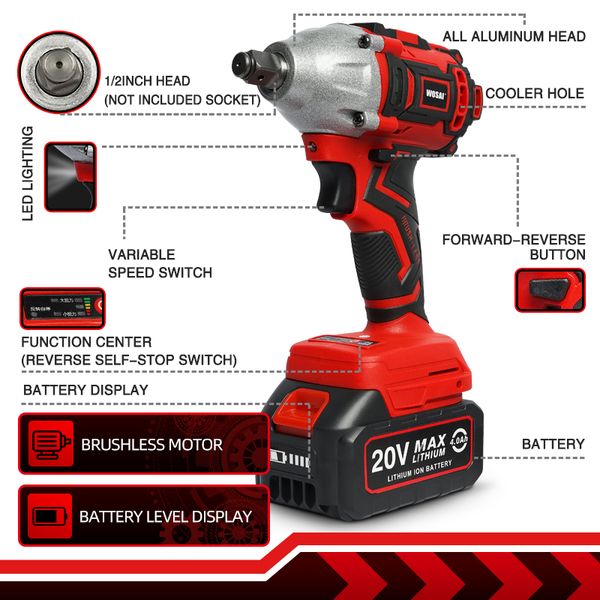 wosai mt series electric impact wrench drill 20v brushless wrench li-ion battery cordless wrench socket installation power tools
wosai mt series electric impact wrench drill 20v brushless wrench li-ion battery cordless wrench socket installation power tools