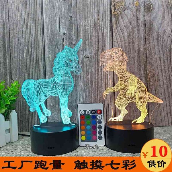 creative dinosaur unicorn christmas 3d night light led touch remote control colorful table gift lamp
creative dinosaur unicorn christmas 3d night light led touch remote control colorful table gift lamp