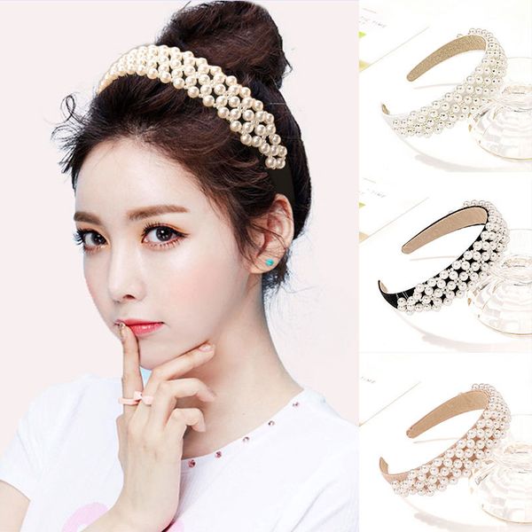 wide headband for women 2021 handmade imitation pearls hairband beaded jewelry hair accessories girls crown high quality, Silver
wide headband for women 2021 handmade imitation pearls hairband beaded jewelry hair accessories girls crown high quality, Silver