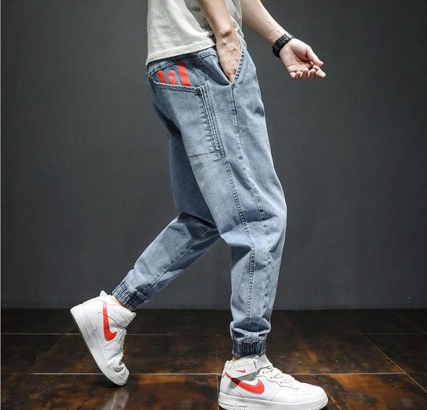 men's jeans men broek 2021 korean fashion summer loose light colour leggings casual work clothing corset harlem fire, Blue
men's jeans men broek 2021 korean fashion summer loose light colour leggings casual work clothing corset harlem fire, Blue