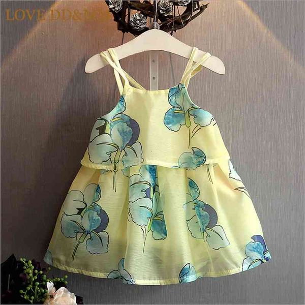 love dd&mm girls clothing dresses spring summer girl sling sweet lovely printed chiffon dress 210715, Red;yellow
love dd&mm girls clothing dresses spring summer girl sling sweet lovely printed chiffon dress 210715, Red;yellow