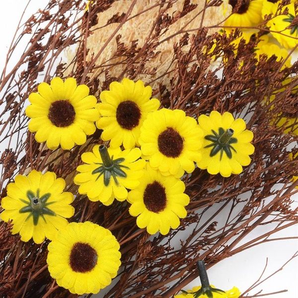 decorative flowers & wreaths 50pcs diy scrapbooking mini sunflower silk daisy artificial flower head wreath craft fake for wedding party dec
decorative flowers & wreaths 50pcs diy scrapbooking mini sunflower silk daisy artificial flower head wreath craft fake for wedding party dec