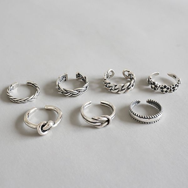 real 925 sterling silver chain joint s for women toe anelli donna, vintage flower knot ring bijoux female jewelry, Slivery;golden
real 925 sterling silver chain joint s for women toe anelli donna, vintage flower knot ring bijoux female jewelry, Slivery;golden