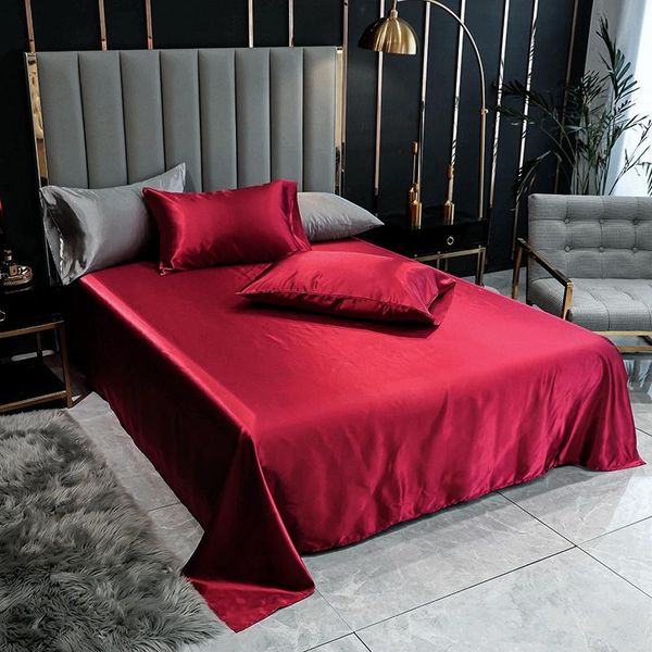 sheets & sets 1pc bed sheet wine red solid color smooth for home single/queen/king size linen satin(no case)
sheets & sets 1pc bed sheet wine red solid color smooth for home single/queen/king size linen satin(no case)